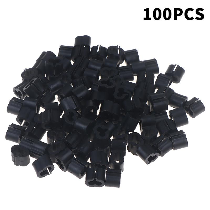 100Pcs Y-Shaped Plastic Connectors - Diy Wire Mesh Fastening Clips For Pet Cage Linking - Shelf Clips