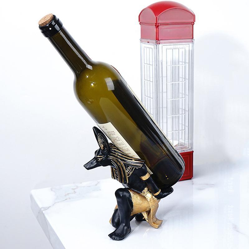 Держатели для винных полок, декоративные скульптуры для дома, держатель для вина, статуи для украшения стола в гостиной, держатель для мобильного телефона Anubis