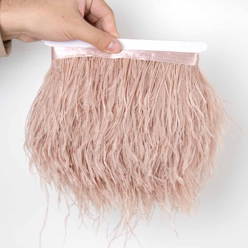 Перо 1 метр Красная отделка из страусиных перьев на тесьме Ленточная бахрома 8-10 см Ткань Юбка Швейные принадлежности Украшение для платья и одежды