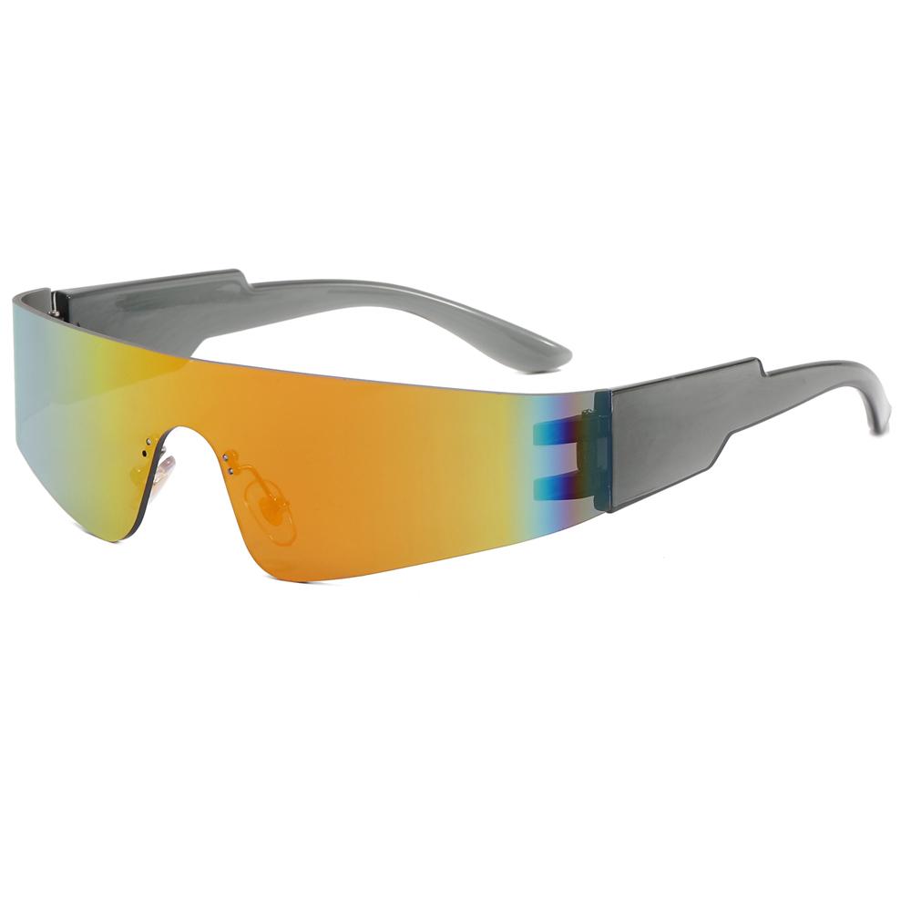 Superhot Eyewear 20645 New One Piece Lens Women Sunglasses Oversized Rimless Fashion Sport Wrap Around Future Sunglasses