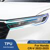 Защитная пленка для фар автомобиля для Honda CR-V 2025-2025 Дымчато-черная Глянцевая пленка TPU PPF Готовая вырезка Антицарапающаяся Виниловая обертка Комплект