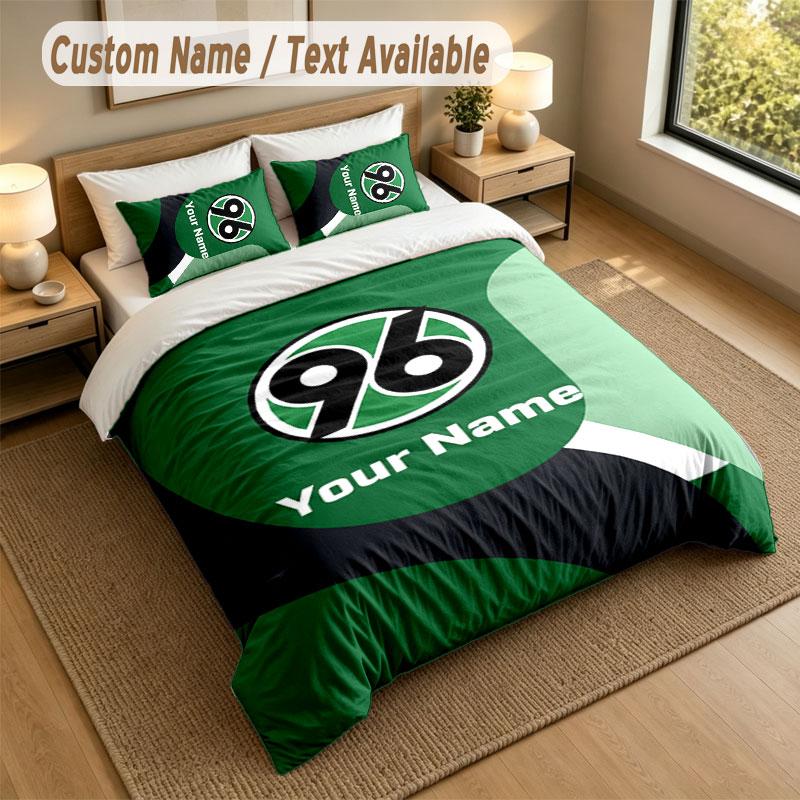 Bedding Set 1 Duvet Cover 2 Pillowcases Hannover 96 Print Soft Bed Linen Bedroom Decor