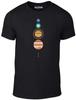 Simple Solar System Mens T-Shirt Planets Stars Space Astronomy