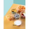 HANDUNYOU Rectangular Disposable Plastic Food Containers with Lids
