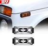 For LADA NIVA 2009- Metal Car Front Turn Signal Lamp/Fog Light/Headlight Protection Guard Decoration Cover Car Accessories