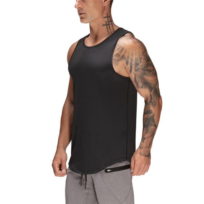 Muscleguys новая мода мужская сетчатая одежда для фитнеса тренажерный зал стрингер майка мужской жилет для бодибилдинга тренировки майки рубашка без рукавов для бега