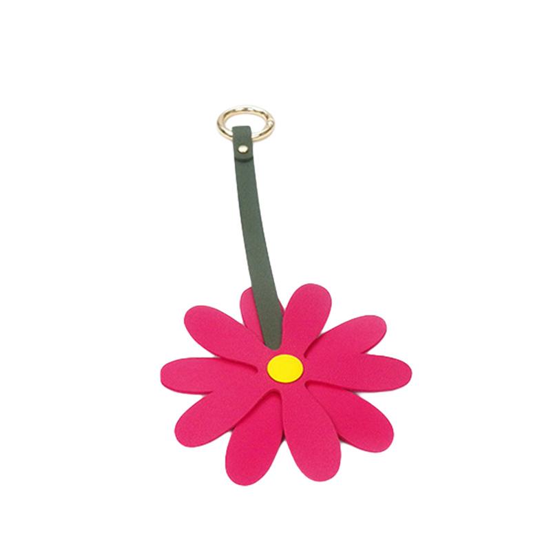 1 шт. ромашка орнамент искусственная кожа цветок брелок модная сумка шарм многофункциональный багаж кулон аксессуары ювелирные изделия декор