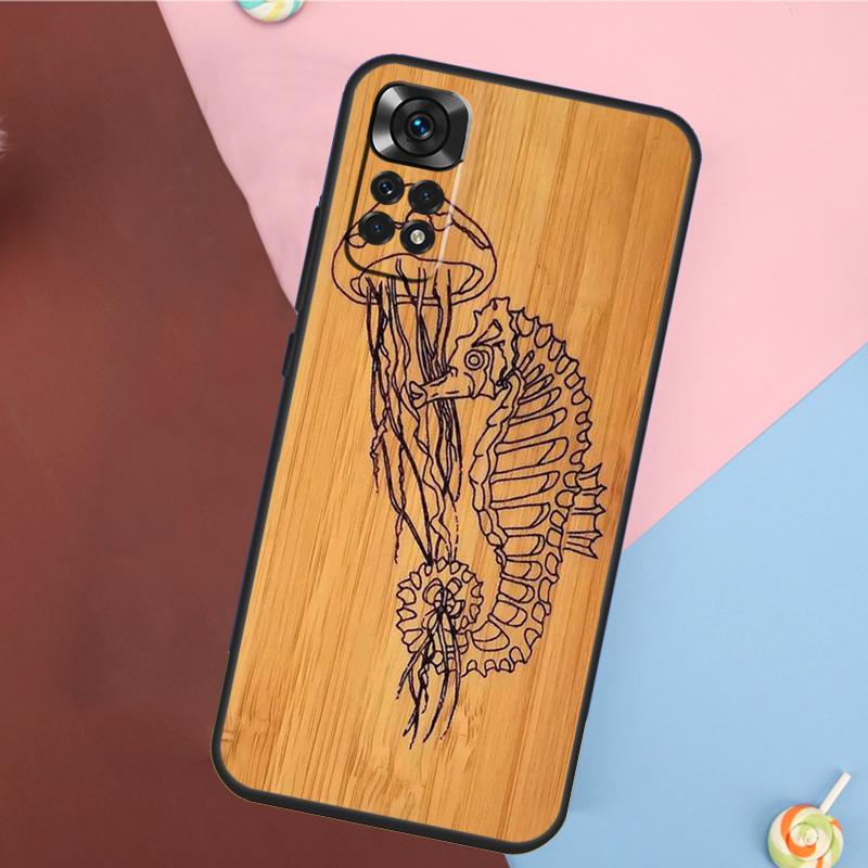Starfish Seahorse Pattern Cover For Xiaomi Redmi Note 14 13 Pro 12 11 9 10 9S 10S 11S 12S Redmi 14C 10C 12C 13C Case