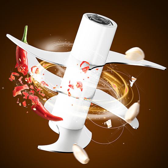 Electric Garlic Masher Mini Portable Veggie Chopper USB Charging Wireless Food Processor Meat Slicer Egg Beater