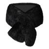Muzhilun Faux Fur Warm Black Elegant Fur Gorgeous Stole for and Fur Perfect for Formal New and Parties with White Shawl, Eco-Fur, Fur, Thick, Large,