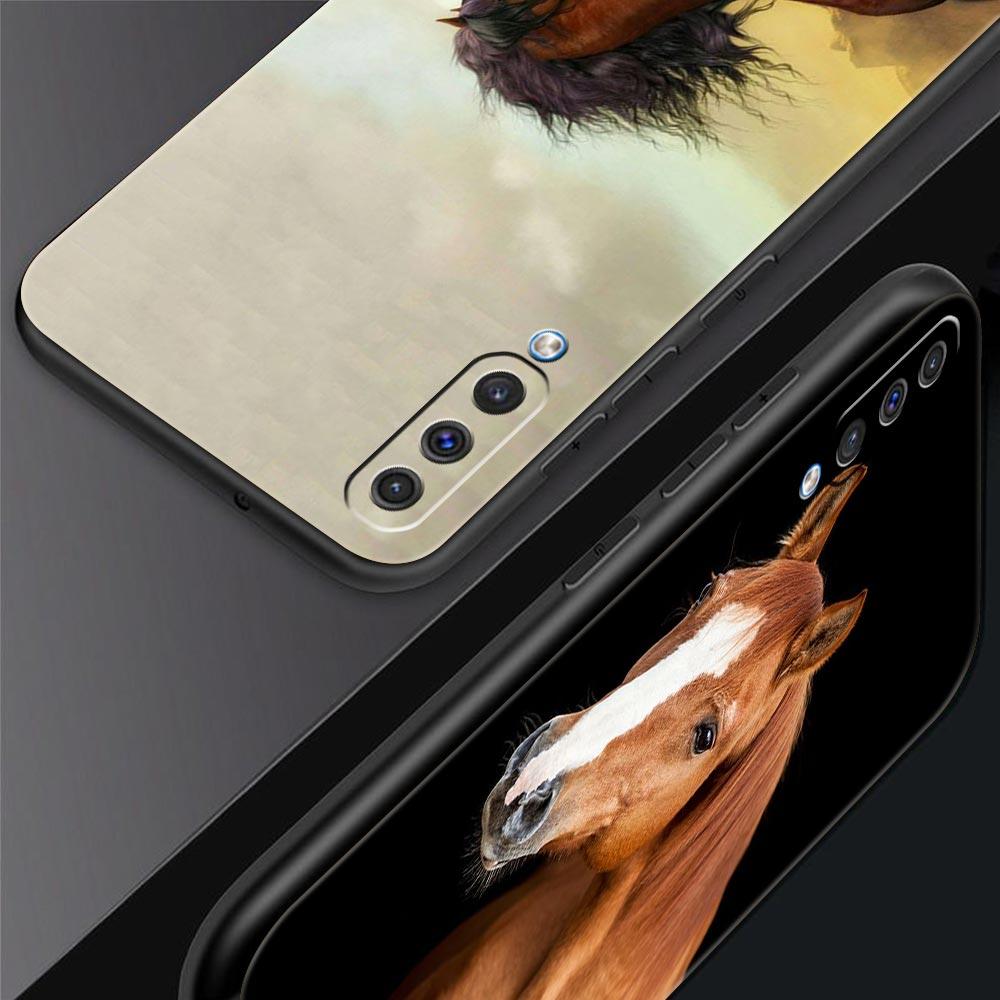 Чехол для телефона с изображением животного Лошадь для Samsung Galaxy A56 A36 A26 A16 A34 A24 A42 A22 A20 A12 A40 A30 A10 5G Мягкий ТПУ Чехол-оболочка Сумка Funda
