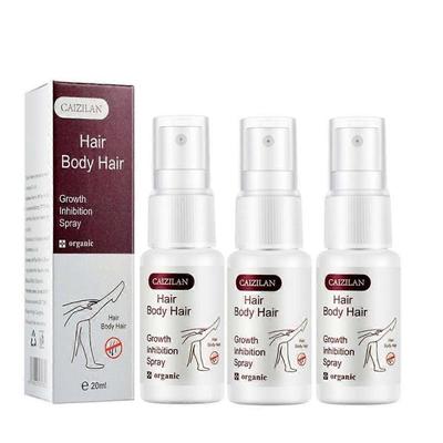 3 шт. Профессиональный спрей-сыворотка ингибитор роста волос Безболезненный увлажняющий отбеливающий для удаления Не раздражающий уход за кожей Красота тела