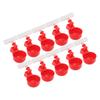 10 Sets PP Chicken Waterer Cups Durable Pigeon Waterer Cups Automatic Chicken Water Cups  Home Use