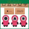 Пригласительная открытка «Игра в кальмара», раунд шесть, с яркой Pop It игрушкой-антистресс для снятия напряжения и сенсорной игры