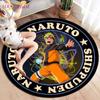 Anime Naruto Round Carpets for Living Room Rugs Soft Flannel Floor Area Rug Bedroom Carpet Mat for Children Kitchen Rug