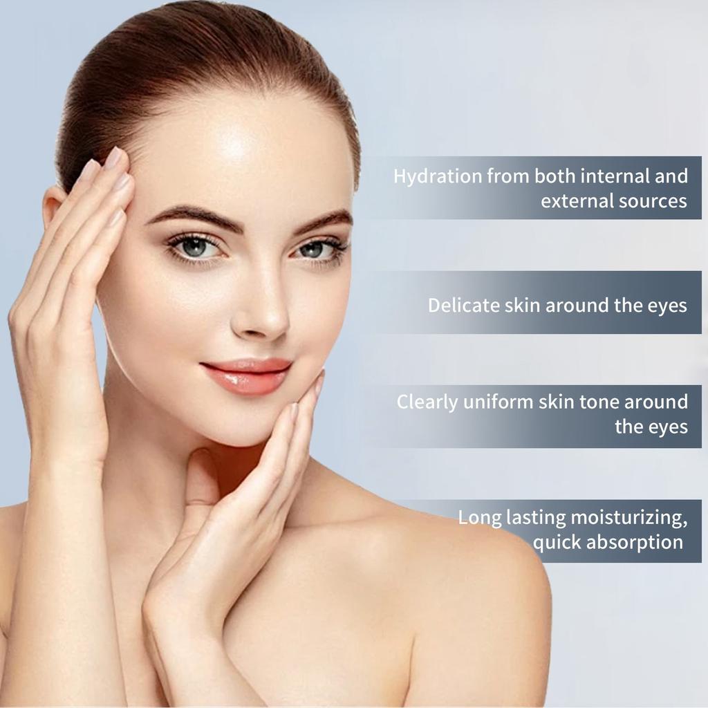 Пептидный массажный крем для кожи вокруг глаз осветляет темные мешки под глазами, увлажняет и подтягивает кожу вокруг глаз.