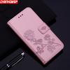 Кожаный чехол-кошелек с цветком розы для Huawei P30 P20 Pro Y5 Y6 Y7 Y9 P Smart Honor 20 10 Lite 8X 8A 9X