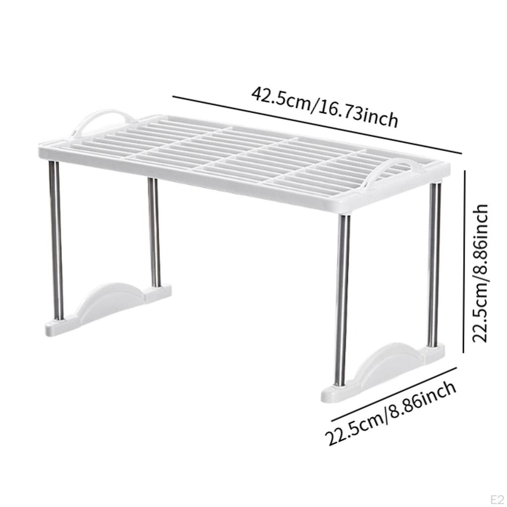Kitchen Shelf Organizer Storage Rack Standing Multipurpose Sturdy Cabinet Insert