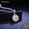 Tancision S925 стерлингового серебра Муассанит Роскошное индивидуальное ожерелье с подвеской женское классическое ожерелье прилив вечерние подарок
