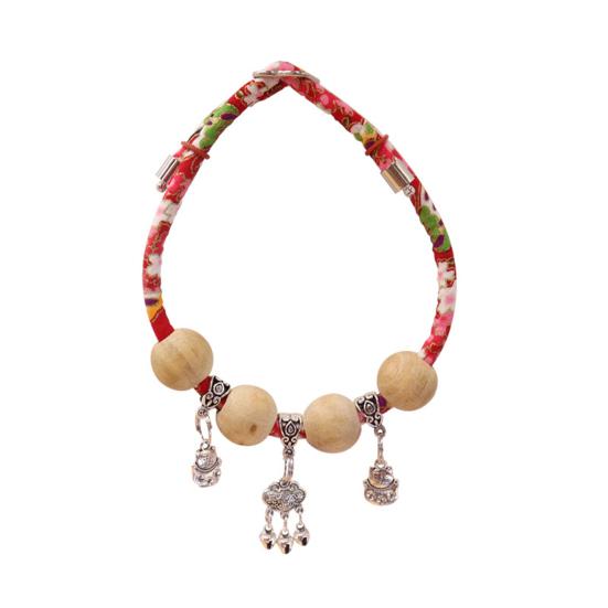 Pet Collar Natural Camphor Wood Insect Repellent Safe Anti-Flea Pet Kitten Collar with Bell Pet Supplies