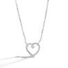 Цепочка из стерлингового серебра 925 пробы с подвеской в форме сердца, ожерелье, кулон для женщин, вечерние ювелирные аксессуары, колье Dz409