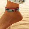 Bohemian Colorful Beaded Beads Anklets For Women Summer Ocean Beach Handmade Ankle Bracelet Foot Leg Beach Jewelry