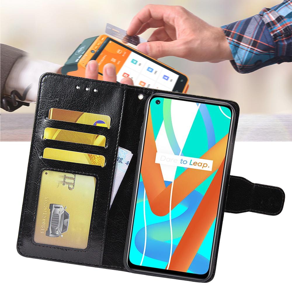 Флип-кошелек в стиле ретро для Oppo Realme 6 8 Pro 8i C25Y C21Y C21 A54 A55 Reno 5Z 5F 5 Lite, кожаная рамка для фото, кобура, слот для карты, бампер для телефона