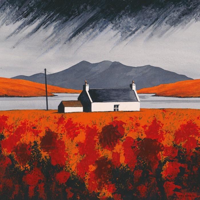 Энтони Барбер Лох Эрисорт - Осенняя печать на холсте