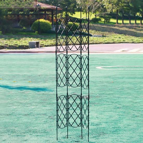 1 комплект практичной антикоррозийной стойки для восхождения на растения, стабильной регулируемой металлической стойки для экрана для растений для сада