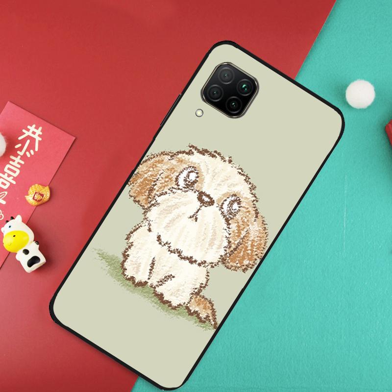 Cartoon Shih Tzu Dog For Huawei Nova 12S 9 10 SE 7i 8i 11i 12i Y60 Y61 Y70 Y72 Y73 Y90 Y91 P20 P30 P40 Lite Case