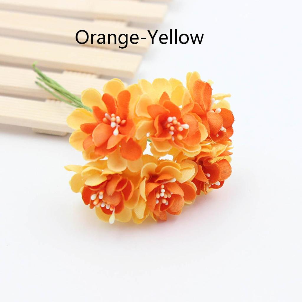 6 шт. шелковый цветок искусственная хризантема Европейский многоцветный букет искусственных цветов свадебное украшение для дома и вечеринки