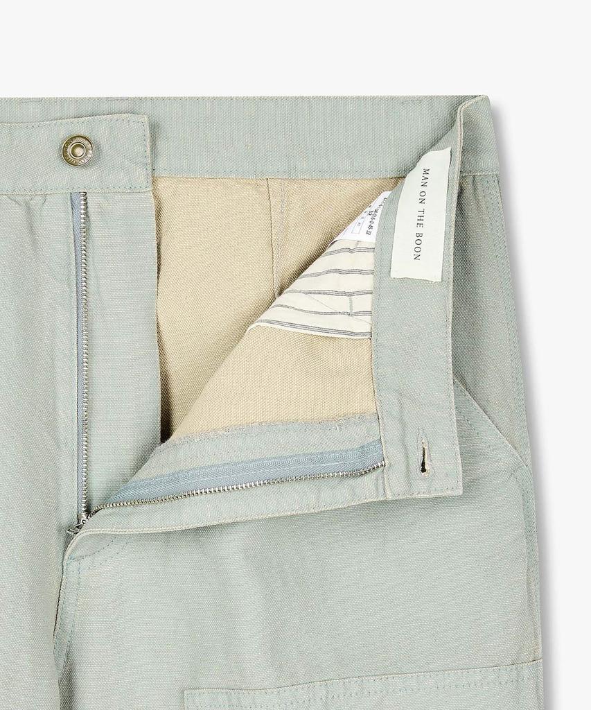 MAN ON THE BOON Linen Cotton Carpenter Pants_Mint 4716104016