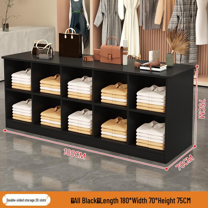 Double-Sided Clothing Display Table for Store Center