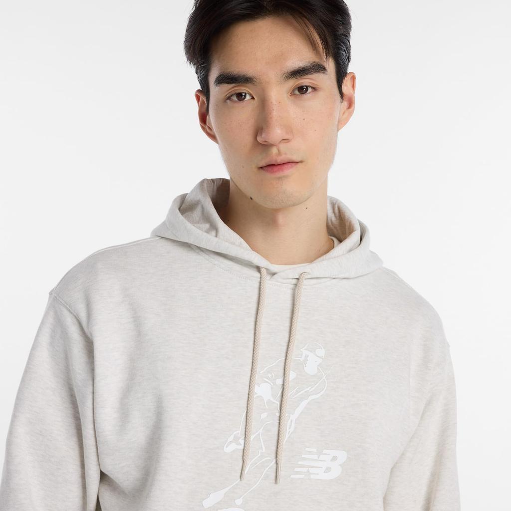 [New Balance] Худи с логотипом Shohei Ohtani Always On (MT6180FU) Комплект: Худи и Свитшот (OTH - Овсяный меланж) XL