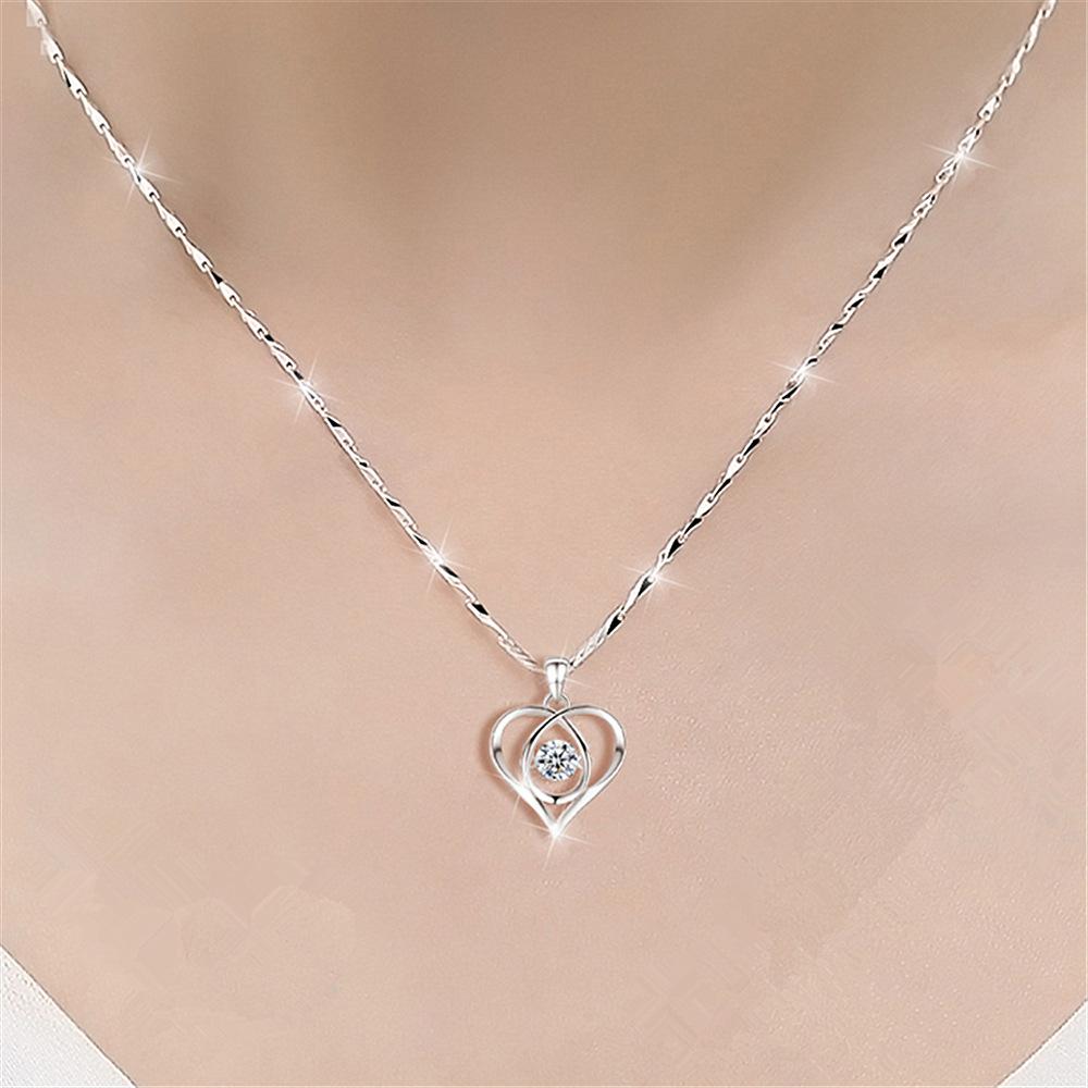 Корейская версия модного серебряного ожерелья, женская ниша, дизайн, холодный ветер и злая любовь, кулон, цепочка на ключицу