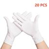 20/100PCS White Nitrile Gloves Disposable Household Cleaning Gloves for Kitchen Gardening Beauty Salon Tattoo Working Gloves