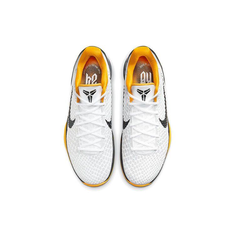 Nike Кроссовки для баскетбола Zoom Kobe 6 Low Unisex Черно-бело-желтые CW2190-100