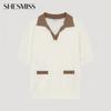 She S miSS Color Open Collar Knit SSkpoo21100 Cr