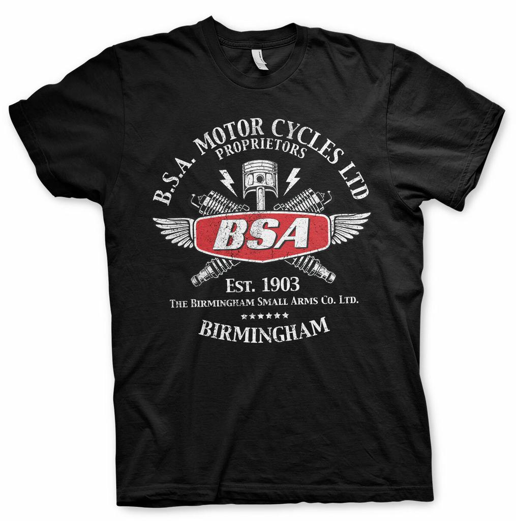 Officially Licensed B. S.A.Motorcycles Sparks Men's T-shirt S XXL Sizes