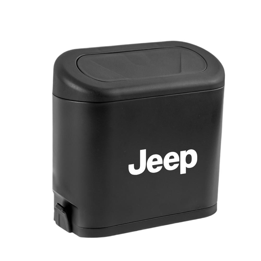 Car Trash Bin Can Auto Dustbin Waste Rubbish Bin Organizer Storage Holder For Jeep JPB Grand Cherokee Wrangler Renegaed Compass AKL1