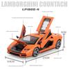 Масштаб 1/24 Lambo LPI800-4, литая под давлением модель автомобиля из сплава, игрушки, откатной автомобиль со звуком и светом для детей, коллекция подарков для взрослых