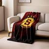 Golden "S" Emblem on Red Background print blanket soft and cozy perfect for the living room bed sofa or a nap,gift