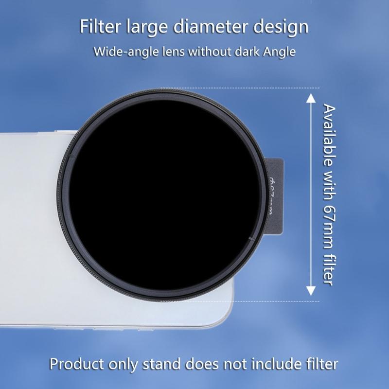 Versatile 67mm Mobile Lens Filter Mount Smartphone Filter Bracket Action Camera Accessories Suitable for Phone 14/15