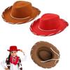 Cosplay Costume Cowboy Hat Cowboy Accessory Felt Princess Hat Funny Cowgirl Hat Birthday