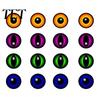 Lighted Eye Props 12/16Pcs Halloween 3D Eyes Decoration, Glowing Spooky Wall Sticker, LED Stickers Light-Up Decor for Walls, Windows, Doors,