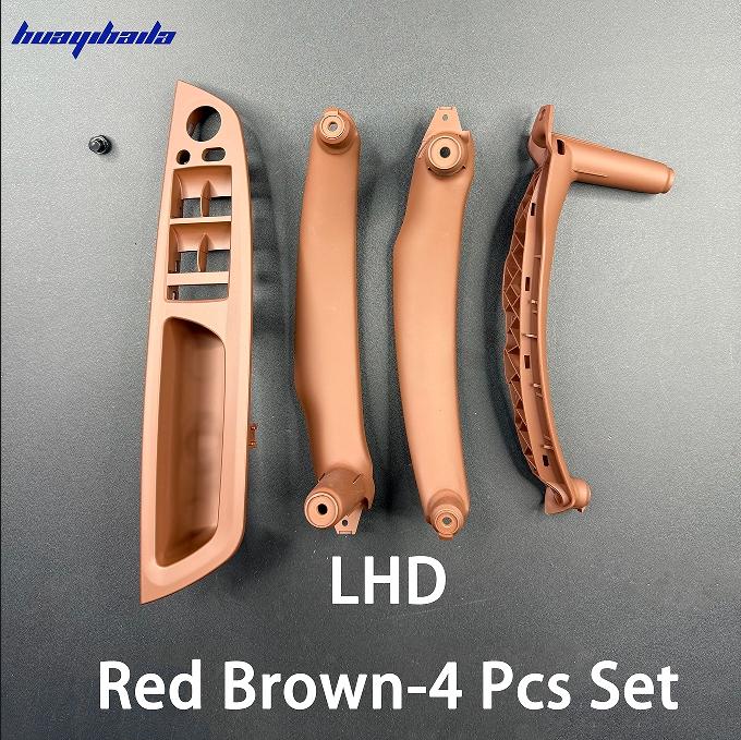 E70 4Pcs Kit LHD RHD Inner Driver Door Window Switch Armrest Cover Pull Handle Replacement for BMW X5 X6 E70 E71 E72 2007-2013