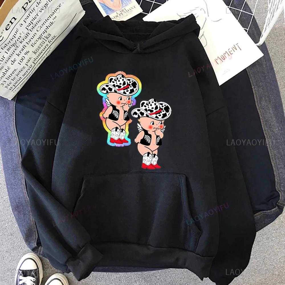Kewpie Printed Hoodie Comfortable Personality Autumn and Winter Warm Suitable for Daily Activities Support Dropshipping