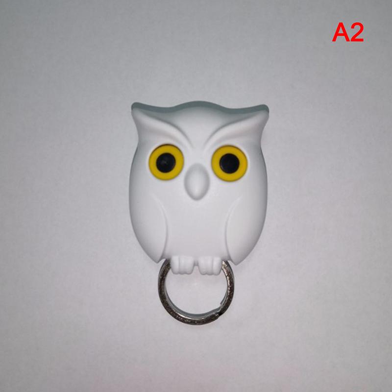 1 шт. Пластиковые крючки для ключей в форме совы без дырокола для входа в гостиную, самоклеящиеся настенные крепления для организации хранения