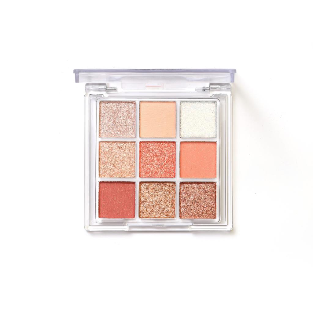 Nine Color Eyeshadow Palette Glitter Pearl Earth Color Natural Brightening Sleeper Silkworm Contouring Eyeshadow Tray Lasting Setting Makeup for