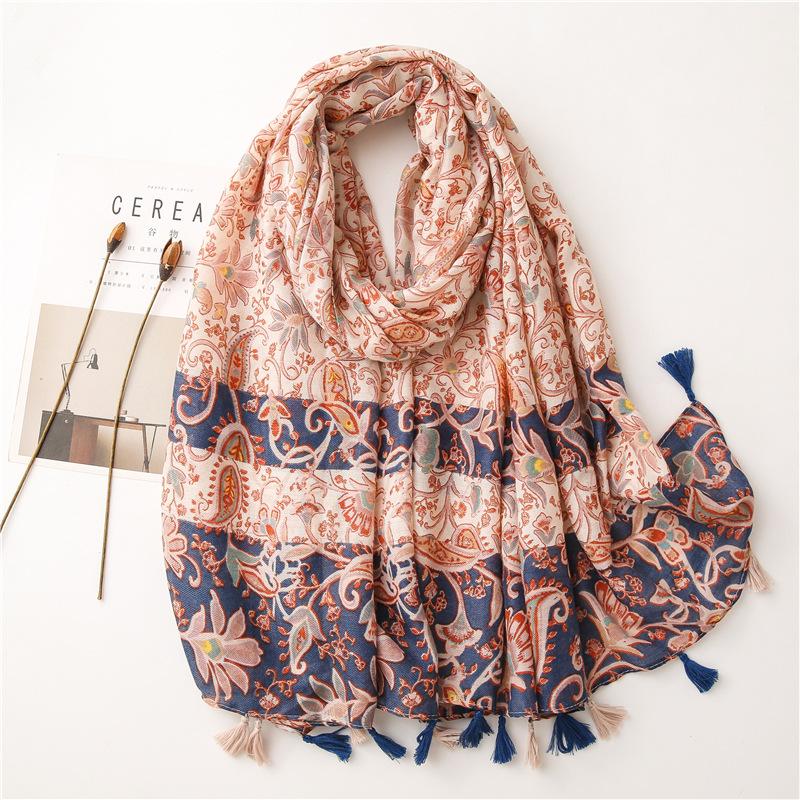 Summer Outdoor Sun Protection Beach Scarves Woman Girl Fashion Shawl Scarf Ladies Casual Daily Pashmina Wrap